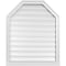 Ekena Millwork Octagonal Top Surface Mount PVC Gable Vent w/ 2"W x 2"P Brickmould Sill Frame, 28"W x 34"H GVPOT28X3403SF - alternate 1